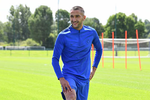 Hakim Ziyech tập buổi đầu tiên cùng Chelsea