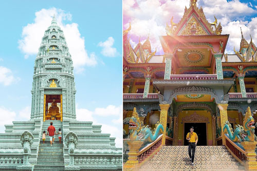 Những ngôi chùa lên hình đẹp tựa cung điện ở miền Tây