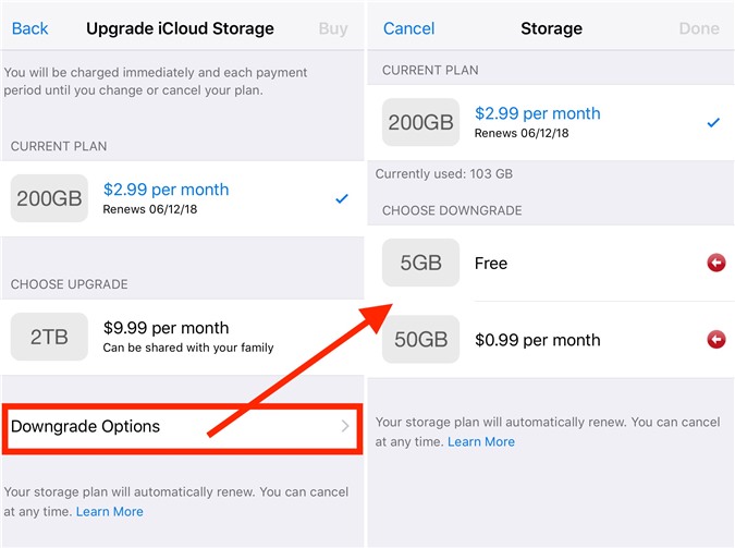 Mua thêm dung lượng lưu trữ iCloud trên iPhone