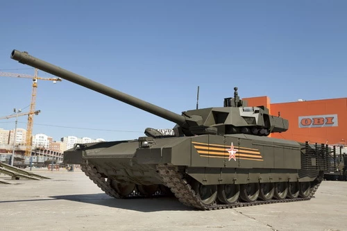 Xe tăng chiến đấu chủ lực T-14 Armata của Nga. Ảnh: TASS.