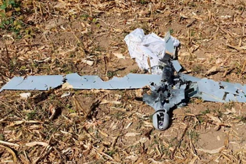 Máy bay không người lái do Israel chế tạo bị phòng không Armenia bắn hạ. Ảnh: TASS.