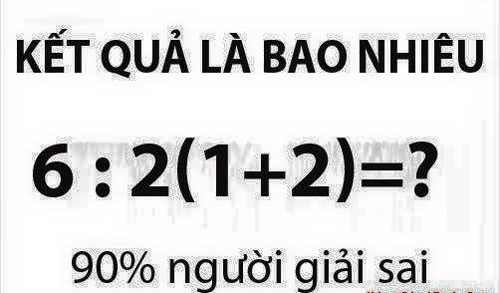 Cùng giải bài toán tiểu học 90% người trả lời sai