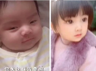 Sinh ra đã bị họ hàng kém duyên chê bai diện mạo, 4 năm sau bé gái "lột xác" đến cả bố mẹ cũng ngỡ ngàng