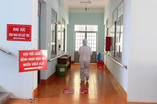 Khu vực điều trị bệnh nhân mắc bạch hầu tại Trung tâm Y tế huyện Cư M’gar.