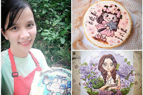 Làm bánh kem đẹp như tranh, mẹ Nha Trang vừa trông con vừa kiếm được tiền triệu