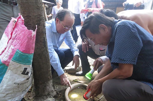 Kiểm tra công tác phòng, chống sốt xuất huyết tại huyện Tuy An (Phú Yên).