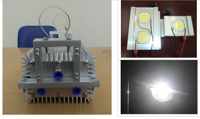 Giải pháp sử dụng chất lỏng nano tản nhiệt giúp giảm nhiệt độ của các bóng đèn LED xuống 10 - 15oC so với phương pháp thông thường.