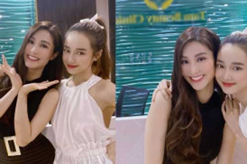 Nhã Phương khoe ảnh "đọ" sắc cùng Diễm Mỹ 9x, nhan sắc một chín một mười khó phân định