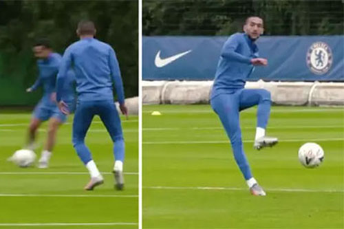 Hakim Ziyech 'sắc như dao cạo' ở buổi tập nhóm đầu tiên với Chelsea