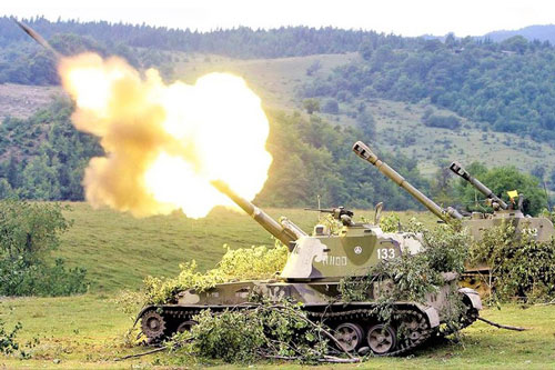 "Soi" sức mạnh pháo tự hành Akatsia của Nga