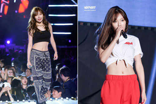 Rosé, HyunA mặc quần thể thao vẫn khoe được thân hình gợi cảm