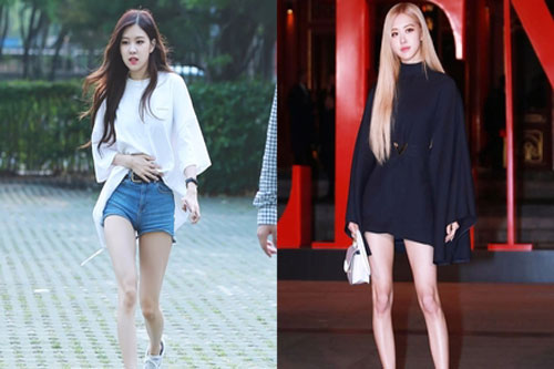 Hình dáng khác biệt của chân Rosé (Black Pink) sau 4 năm debut