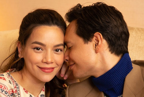 Hồ Ngọc Hà tình tứ bên Kim Lý