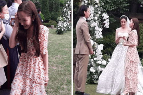'Thư ký Kim' Park Min Young chiếm spotlight khi đi dự đám cưới nhà người ta