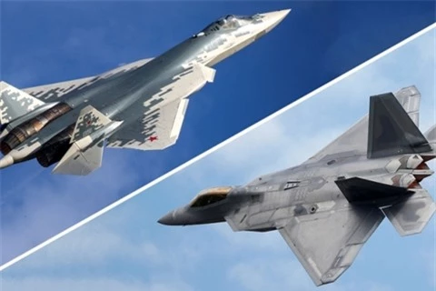 Bao My:F-22 thua Su-57 ca khong chien trong va ngoai tam nhin