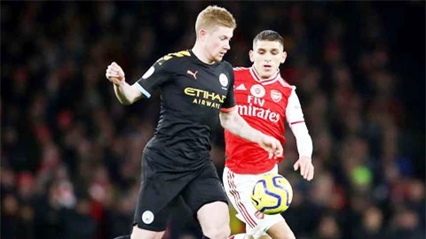 Arsenal vs Man City: De Bruyne là cơn ác mộng của Pháo thủ