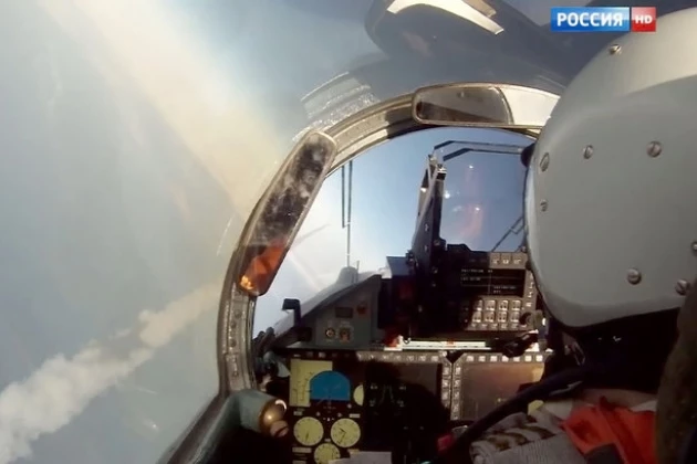 Su-35 của Nga đã giành chiến thắng tuyệt đối 12-0 trước Eurofighter Typhoon. Ảnh: TASS.