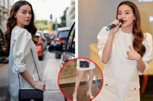 Bà bầu Hà Hồ bị chỉ trích vì “vô tư” đi giày cao gót lênh khênh ở tháng thứ 5 thai kỳ