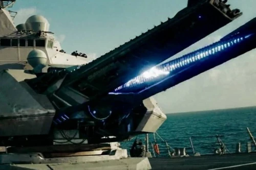 Đồ họa pháo điện từ gắn trên chiến hạm của Hải quân Mỹ. Ảnh: Avia-pro.