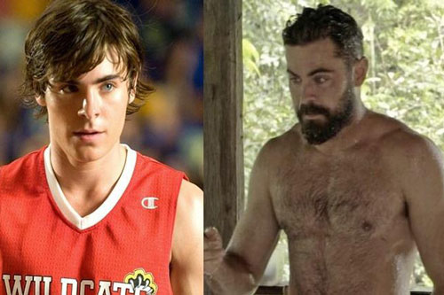 Zac Efron già nua, xuống sắc đến không nhận ra