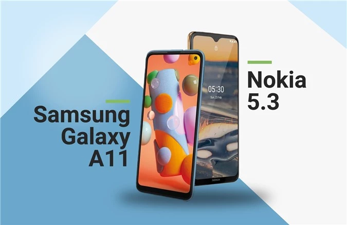 chon Galaxy A11 hay Nokia 5.3 anh 2