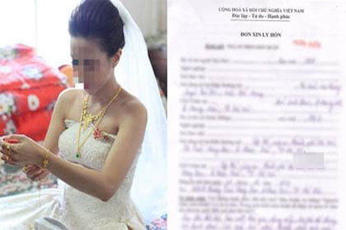 Ly hôn sau cưới 1 tuần vì chồng mang toàn bộ tiền cưới cho người yêu cũ vay
