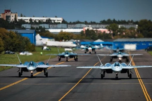 Không quân Nga hiện chưa nhận được chiếc Su-57 sản xuất hàng loạt nào. Ảnh: RIA Novosti. Không quân Nga hiện chưa nhận được chiếc Su-57 sản xuất hàng loạt nào. Ảnh: RIA Novosti.