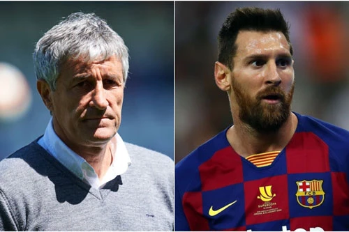 HLV Setien và Messi