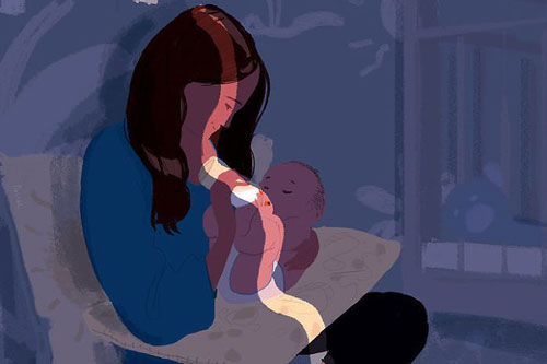 Mỗi ngày đều phải chứng kiến cảnh con trai nằm trong chậu nước xanh rì mà tim em thắt lại vì đau đớn lẫn bất lực