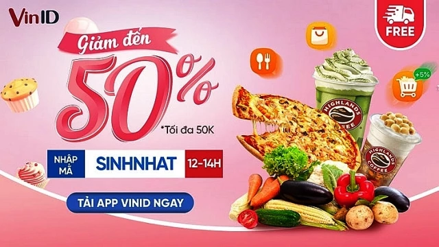 VinID giảm đến 50% 