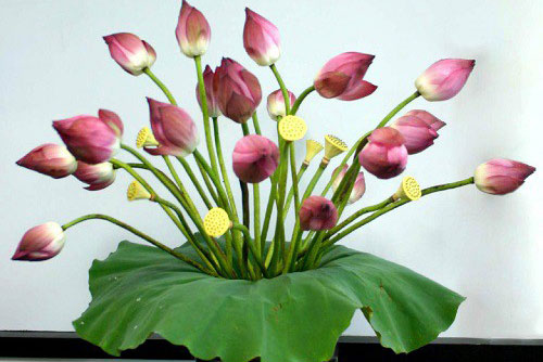 Một số kiểu cắm hoa sen để bàn đơn giản mà đẹp đến mê hồn