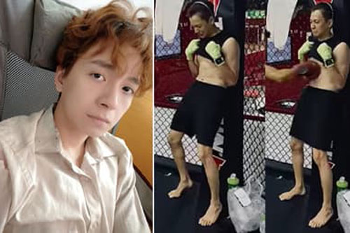 Chạy đua giảm cân, Ngô Kiến Huy lộ đôi chân gầy tong teo đáng báo động