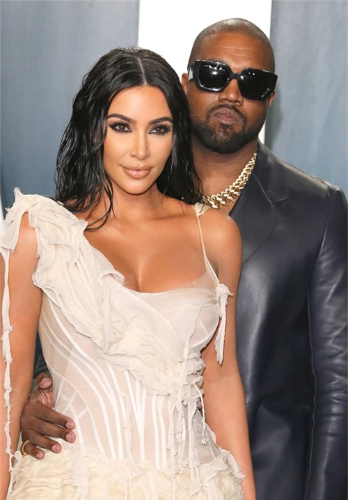 Kim Kardashian và Kanye West. Ảnh: AFP.