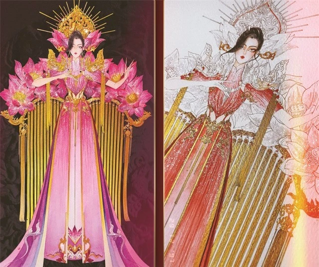 Lộ diện 8 thiết kế trang phục dân tộc cho Khánh Vân tại Miss Universe 2020 - Ảnh 6.