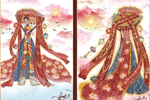 Lộ diện 8 thiết kế trang phục dân tộc cho Khánh Vân tại Miss Universe 2020