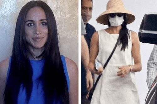 Meghan thường xuyên mặc đồ rộng thùng thình giữa tin đồn bầu bí lần 2