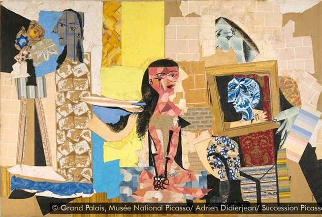 Kiệt tác cắt dán giấy Femmes à leur toilette của Picasso.