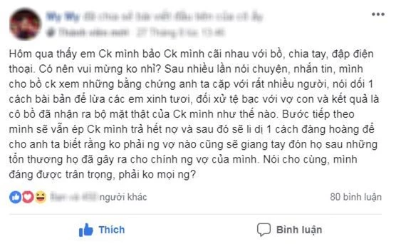 Chẳng đánh ghen ồn ào, người vợ vẫn được chị em khen bản lĩnh hết lời nhờ kế “ly gián” - Ảnh 1