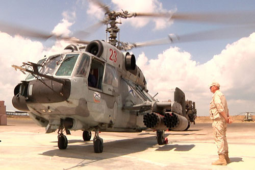 Nga bất ngờ mang trực thăng hải quân Ka-29 sang Syria ‘thử lửa’