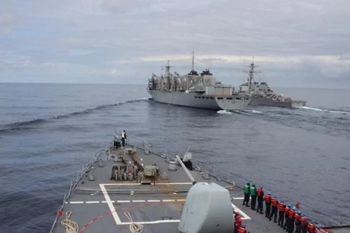 Hải quân NATO đang tiến hành cuộc tập trận ngay gần bán đảo Crimea. Ảnh: TASS.