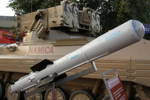 Tên lửa chống tăng Nag phiên bản triển khai từ mặt đất. Ảnh: Topwar.