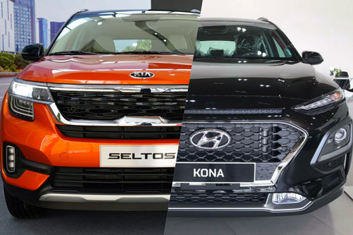 So sánh nhanh Kia Seltos với Hyundai Kona