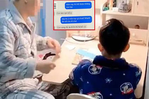 Vợ giận 'tím người' khi biết cách bố 'trẻ trâu' trị thói lười học của con