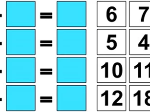 Bạn mất bao nhiêu thời gian để sắp xếp các dãy số thành 4 phương trình đúng?