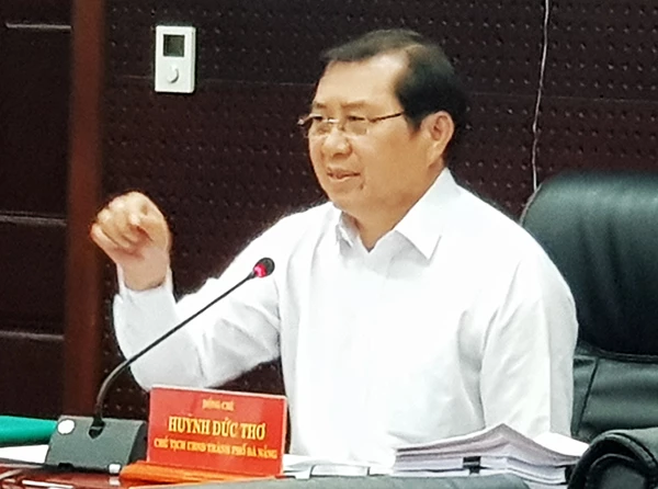 Chủ tịch UBND TP Đà Nẵng Huỳnh Đức Thơ cho haty, đến nay mọi hoạt động trên địa bàn TP vẫn diễn ra bình thường! (Ảnh: HC)