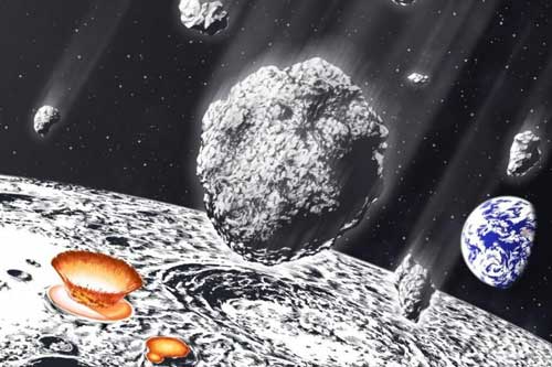 Hé lộ bí mật trận mưa thiên thạch khổng lồ tấn công Trái Đất và Mặt Trăng