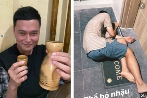 Từng hứa bỏ nhậu nhẹt, Quang Vinh tiếp tục bị chỉ trích vì phê pha rượu chè