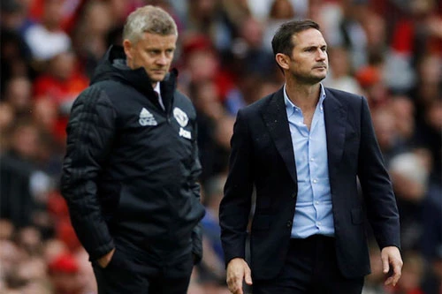 Solskjaer và Lampard (phải).