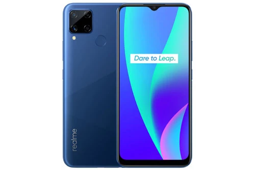 Realme C15 sử dụng vỏ ngoài bằng nhựa nguyên khối. Máy có kích thước 164,5x75,9x9,8 mm, cân nặng 209 g. 