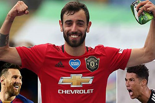 Ở thời điểm này, chỉ Messi và Ronaldo xuất sắc hơn Bruno Fernandes